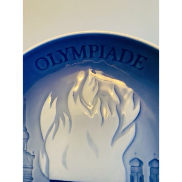 1972 Munich Olympics Memorabilia German Olympiade Munchen Decorative Wall Plate - Picture 5 of 10